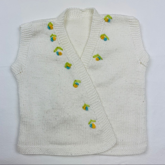 Crocheted Handmade Winter Vest 9M - Picture 2 of 4
